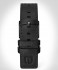 LEATHER STRAP RACING BLACK - black brushed