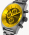 D10 CHRONO COLORED GLASS YELLOW GRAY