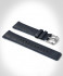 LEATHER STRAP DARK BLUE CLASSIC - silver matte