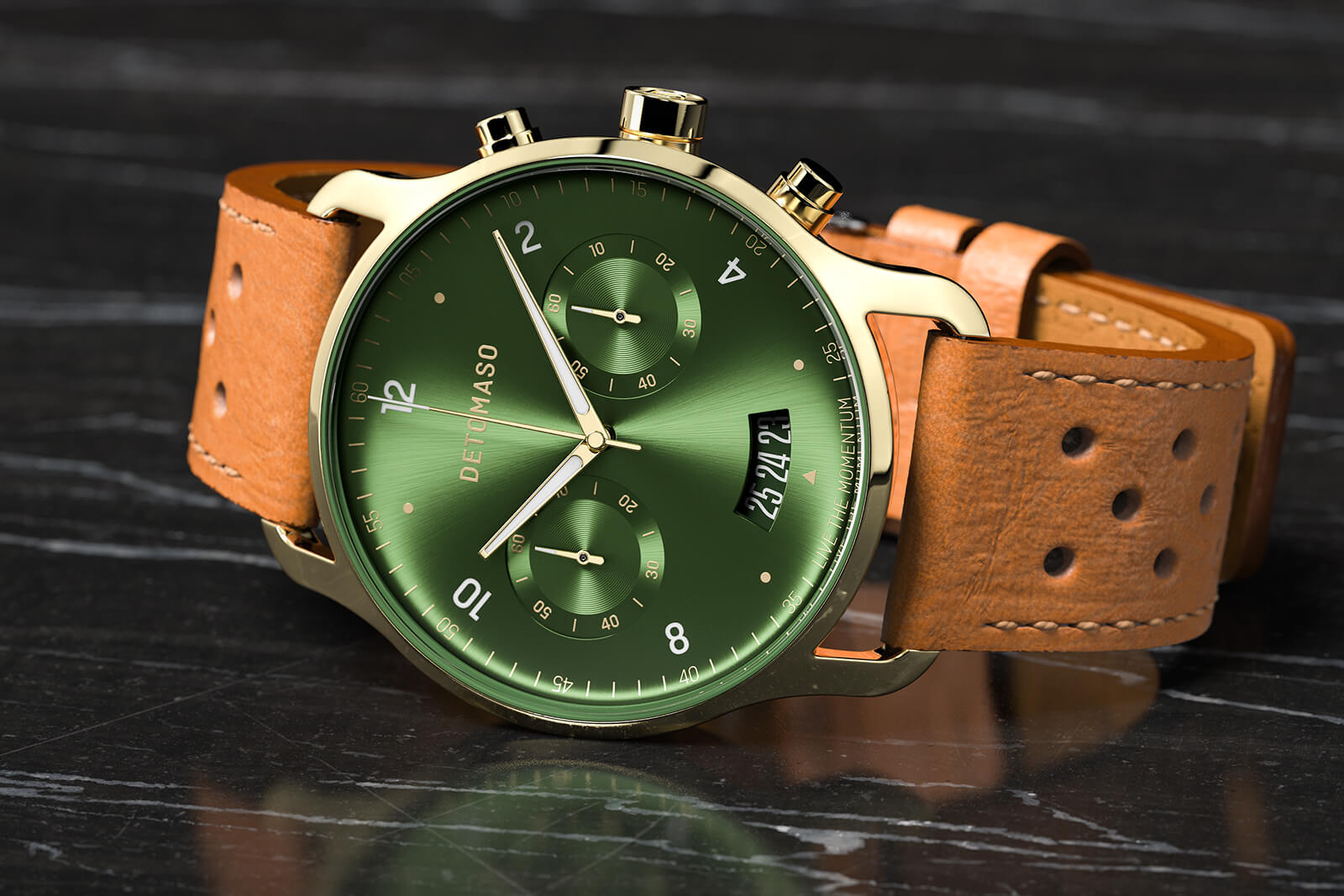 SORPASSO CHRONO LE GOLD GREEN