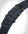 LEATHER STRAP RACING BLUE - olive green brushed