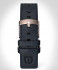 LEATHER STRAP RACING BLUE - rose gold glossy