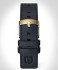 LEATHER STRAP RACING BLUE - gold glossy