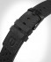 LEATHER STRAP RACING BLACK - Dark Gun matte