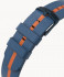 RECYCLED OCEAN PLASTIC STRAP BLUE / ORAN - blue m