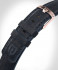 LEATHER STRAP DARK BLUE CLASSIC - rose gold glänz