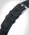 LEATHER STRAP DARK BLUE CLASSIC - silver matte