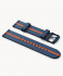 RECYCLED OCEAN PLASTIC STRAP BLUE / ORAN - blue m