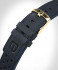 LEATHER STRAP RACING BLUE - gold glossy